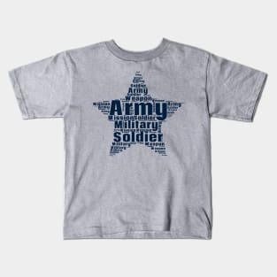 Military Word Cloud Kids T-Shirt